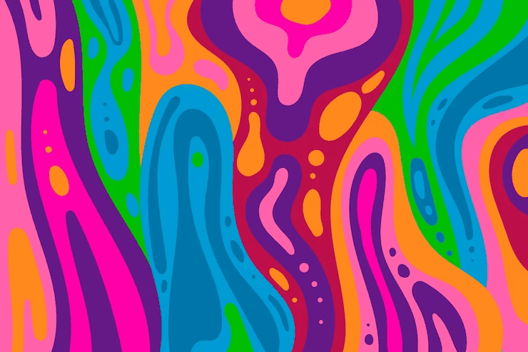 a colorful pattern with different colors